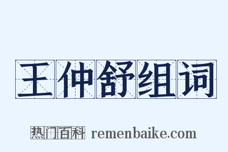 王仲舒组词是什么意思的图片